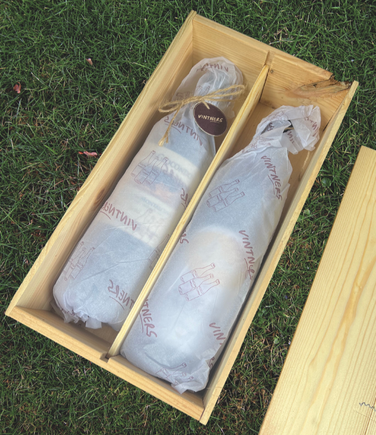 Elegant Wooden Gift Box (Available in Single or Double Bottle Cases)